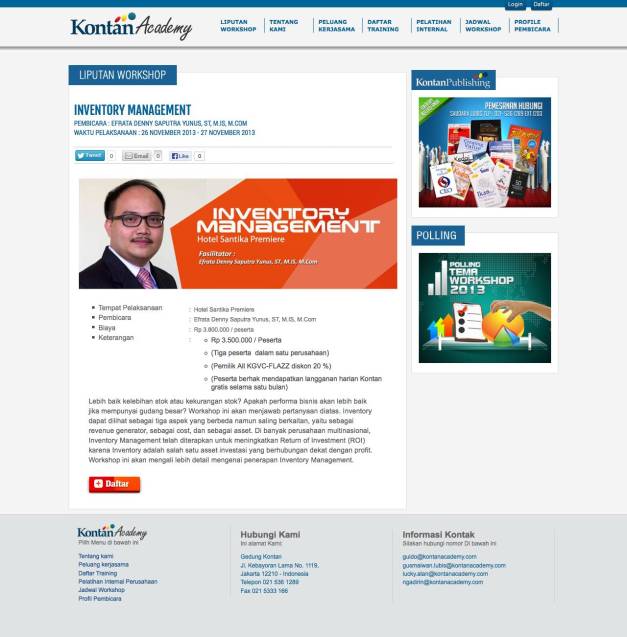 Inventory Management Workshop